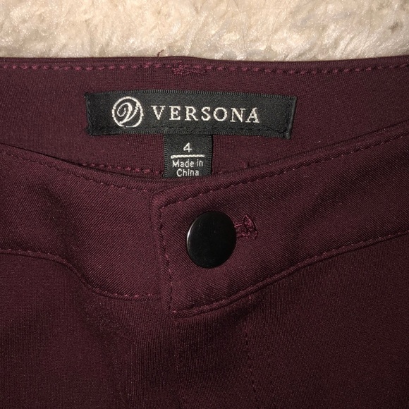 Versona Maroon Jeggings - Picture 2 of 4